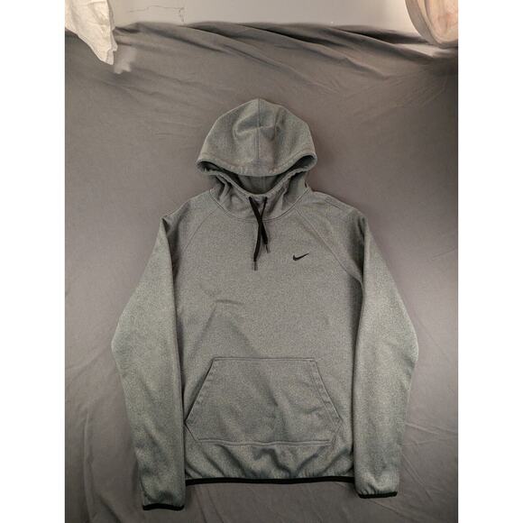 Nike Therma-Fit Hoodie Small Men's Activewear Sweater Training Sportswear Gray - Picture 6 of 10